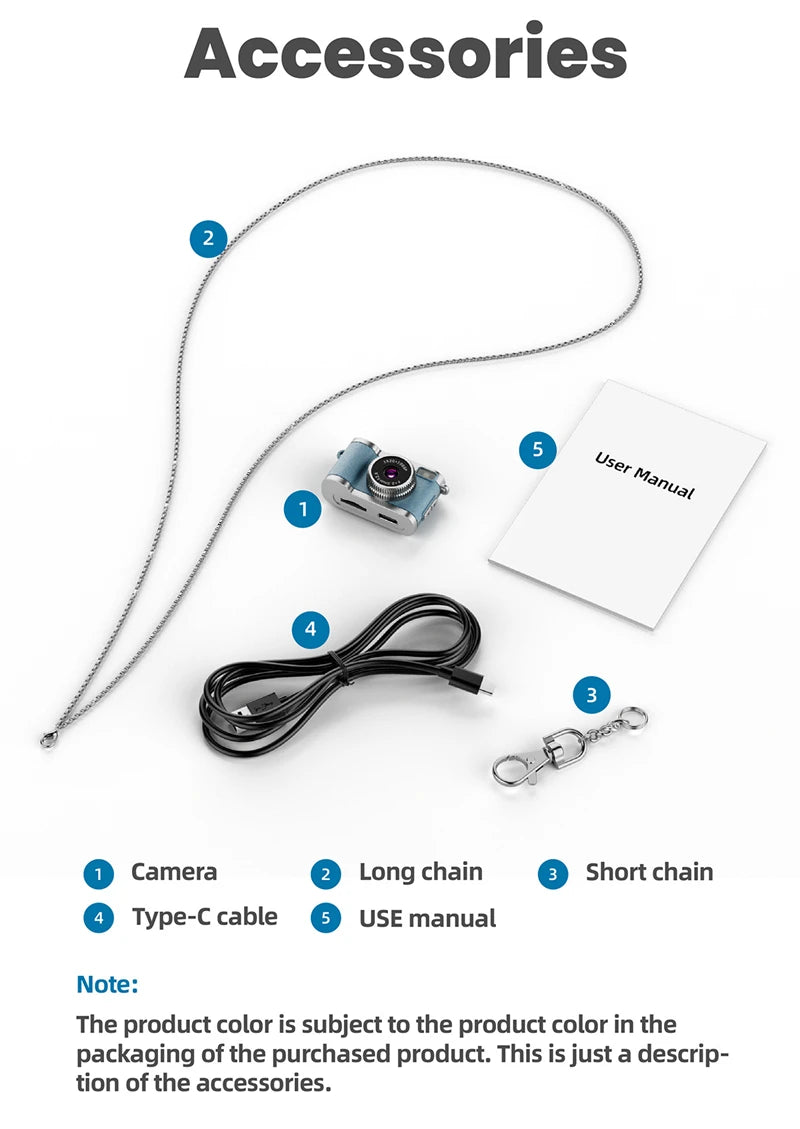 Mini-Daumenkamera, Retro-Digitalkamera, 1080P, Video, tragbar, Reise-Vlog, Anti-Shake-Kamera, unterstützt SD-Karte mit Bildschirm für Kinder