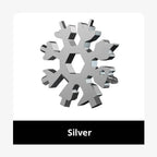 Multifunktionaler Schneeflockenschlüssel, Werkzeugstahl, achteckiger Sechskant, tragbar, 18-in-1-Mini-Universalschlüssel