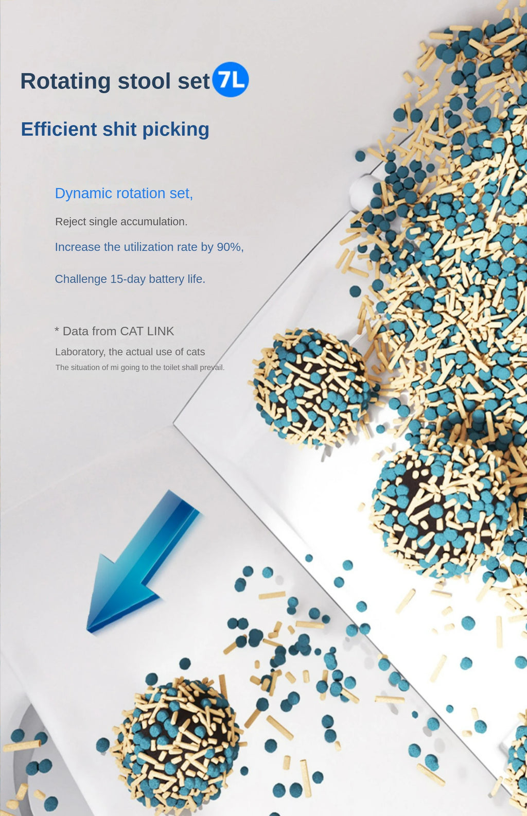 CATLINK Selbstreinigende Katzentoilette, automatische Toilette für Katzen, großer geschlossener Sandkasten, Katzenhaustier, intelligente Artikel, Arenero Gato Cerrado Katzentoilette