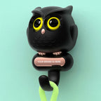 Modischer Haken in Form einer blinkenden Eule, Mehrzweck-Schlüsselanhänger-Aufhängehaken, Wand-Aufbewahrungsregal, Küche, Badezimmer, Organizer