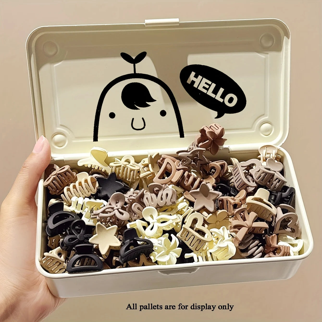 5/10/20/30 Stück beige gemischte Packung kleine Clips, süße Mädchen-Accessoires – perfekt für den täglichen Gebrauch, besondere Anlässe oder Reisegeschenke