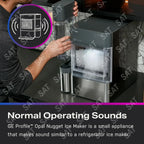 GE Profile Opal 2.0 Nugget-Eisbereiter – Arbeitsplatte, WiFi, Seitentank, 12 kg