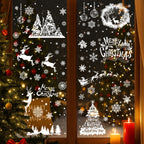 Weihnachts-Fensteraufkleber, Frohe Weihnachten, Dekorationen für Zuhause, 2025, Weihnachts-Wandaufkleber, Kinderzimmer, Neujahr, Dekoration 2026