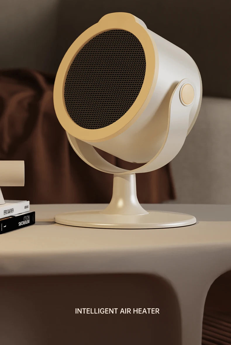 Die tragbare Mini-Heizung mit zweistufiger Warmlufteinstellung eignet sich für den Einsatz auf Heim- und Büroschreibtischen sowie Fußwärmer