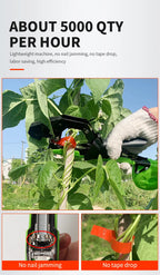 Onnfang Garten- Handbindemaschine, leichtes Gartengerät, Pflanzenbindegerät