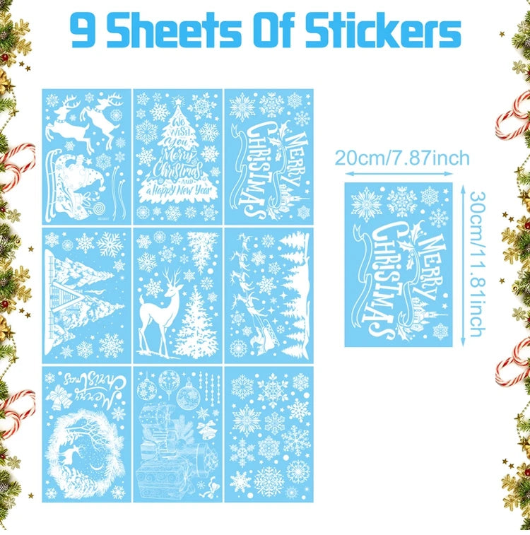 Weihnachts-Fensteraufkleber, Frohe Weihnachten, Dekorationen für Zuhause, 2025, Weihnachts-Wandaufkleber, Kinderzimmer, Neujahr, Dekoration 2026