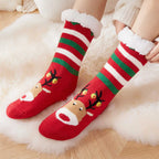 Weihnachten Elch Bodensocken Weihnachten Winter Fleece Schlafteppich Socken Frohe Weihnachten Geschenk Feliz Navidad Frohes Neues Jahr 2026