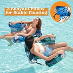 Aufblasbare Pool-Luftmatratze mit Armlehnen – PVC, Schwimmliege für Erwachsene, 10 Designs