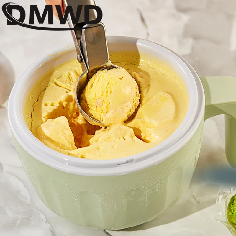 DMWD USB MINI Automatische DIY Eismaschine Milchshake Eismaschine Cool Fruit Dessert Sorbet Gefrierschrank Milchshake Mixer 500 ml