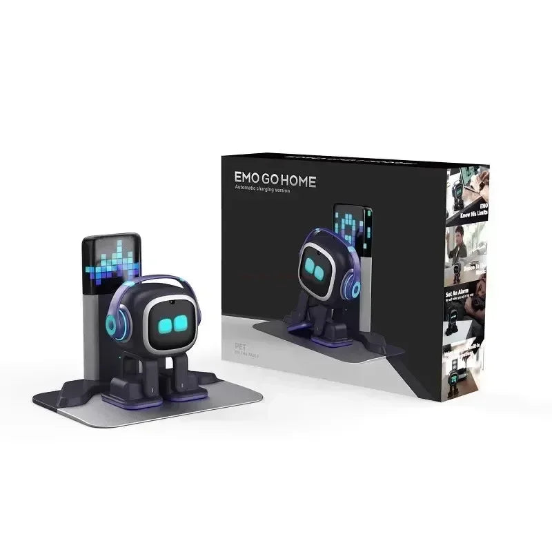 Emo Robot Pet – Intelligenter KI-Begleitroboter, Emotions-KI, WLAN/BT, 4h Akku, Smart Lighting, für Zuhause & Kinder