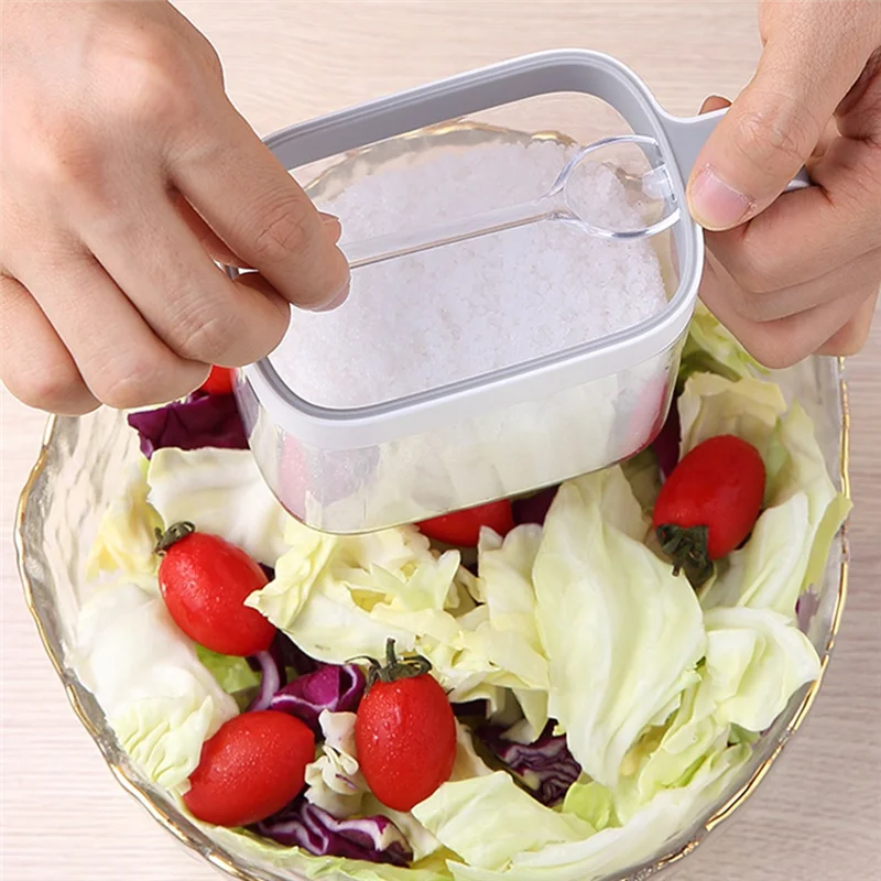 ECOCO Gewürzbox zur Wandmontage, Gewürzregal, Gewürz-Organizer, Küchenzubehör, Salzglas, Shaker-Behälter