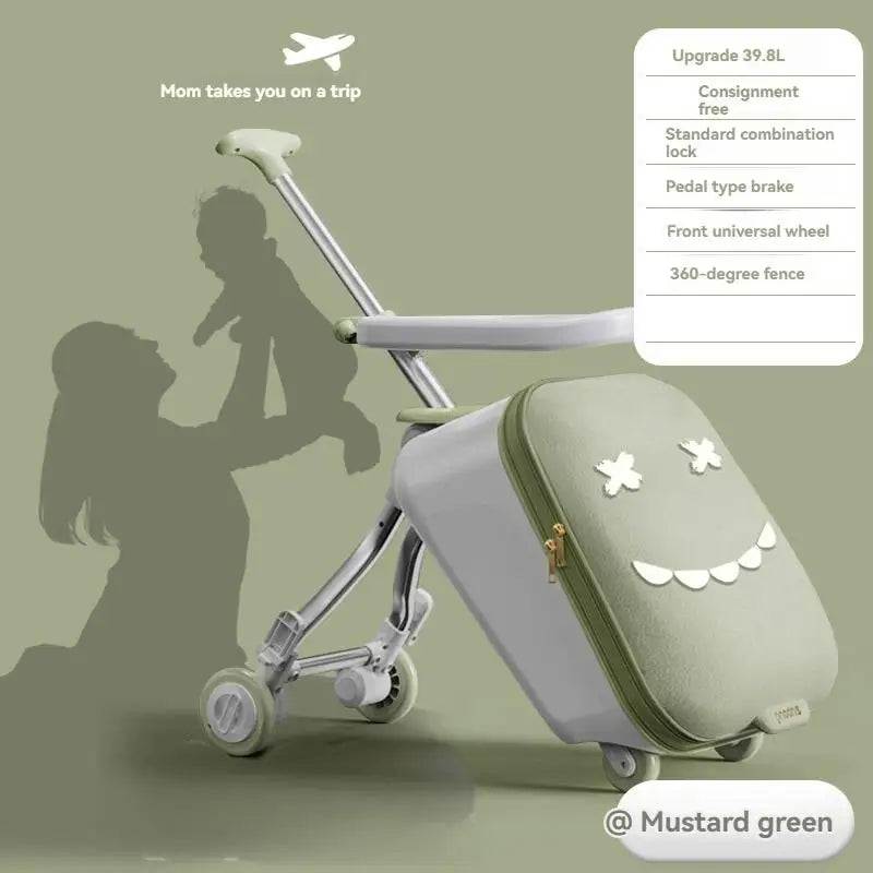 Cartoon Kinder Trunk, fahrbare Reisetasche