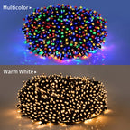 10m 20m 30m 50m Hochzeitsfeiertag Weihnachtsgirlande Dekoration Beleuchtung LED String Lichterketten mit EU-Netz stecker für Wohnkultur