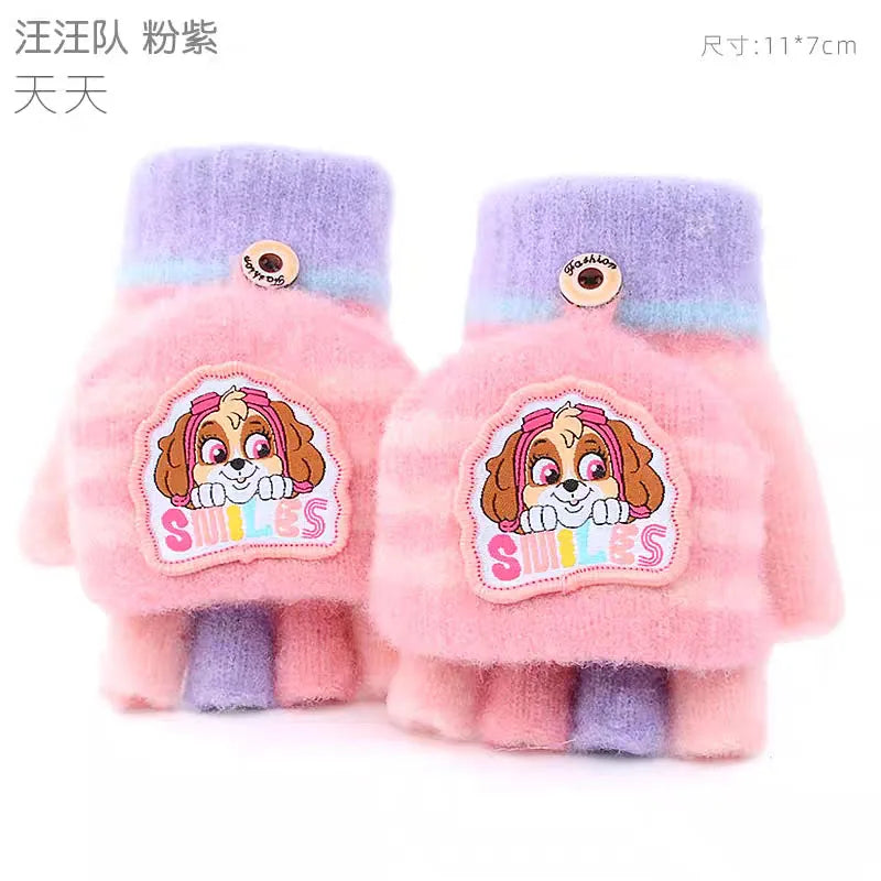 Echte Paw Patrol Winter KINDER Handschuh Chase Marshall Skye Everest Rubble Zuma Rocky Ryder Kinder Fäustlinge Weihnachtsgeschenk 2-6T