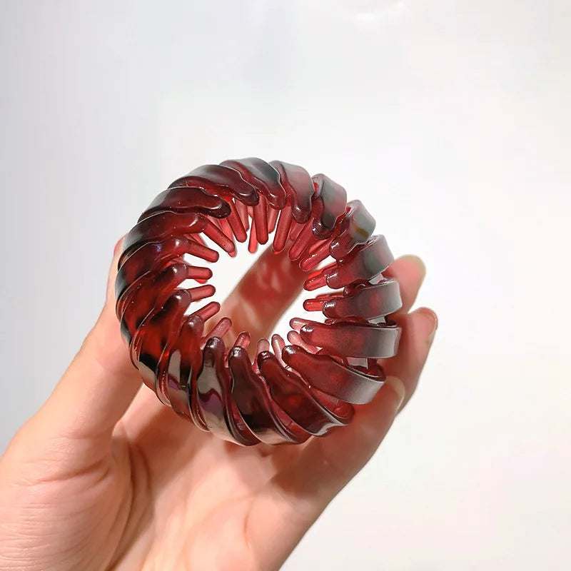 Einziehbarer Pferdeschwanzhalter