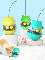 Neue lustige Katze Stick Katze Spielzeug Tumbler Leck Lebensmittel Ball Katze lindern Langeweile Tumbler Heimtierbedarf spielen mit Lebensmittelspüler selbst