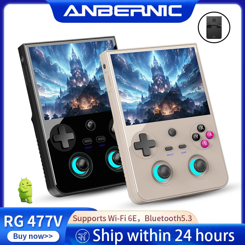 Anbernic RG477V Retro-Handheld-Konsole – Android 14, 4,7" 120Hz, Dimensity 8300, 5500mAh
