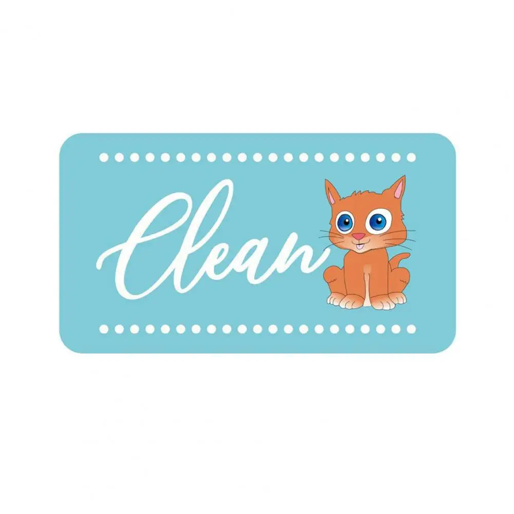 Geschirrs püler Magnet sauber schmutzig Zeichen Anzeige in voller Größe starke Magnet Harz Aufkleber Küche Kühlschrank Geschirrs püler schmutzig Tag