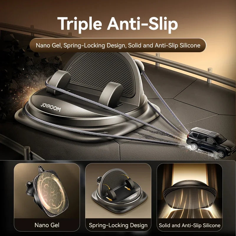 Joyroom Universal Autotelefon halter 360 ° Drehung Silikon Armaturen brett Telefon halterung Einhand bedienung Telefon halter für den Auto gebrauch