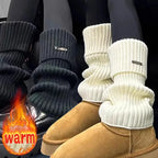 Neue gestrickte Lolita JK Beinwärmer, Damen lange Socken, Herbst, Winter, Wolle Fußabdeckung, Armwärmer, Y2K Crochet, Heap Socke, Stiefelmanschetten