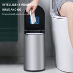 Neue Xiaomi Edelstahl Smart Mülleimer Wc Pinsel Anzug Wasserdichte Mülleimer mit Abdeckung Badezimmer Schmale Smart Sensor Eimer