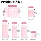 TSA-zugelassenes Reiseflaschen-Set – Auslaufsicher & Quetschbar | Shampoo, Duschgel & mehr
