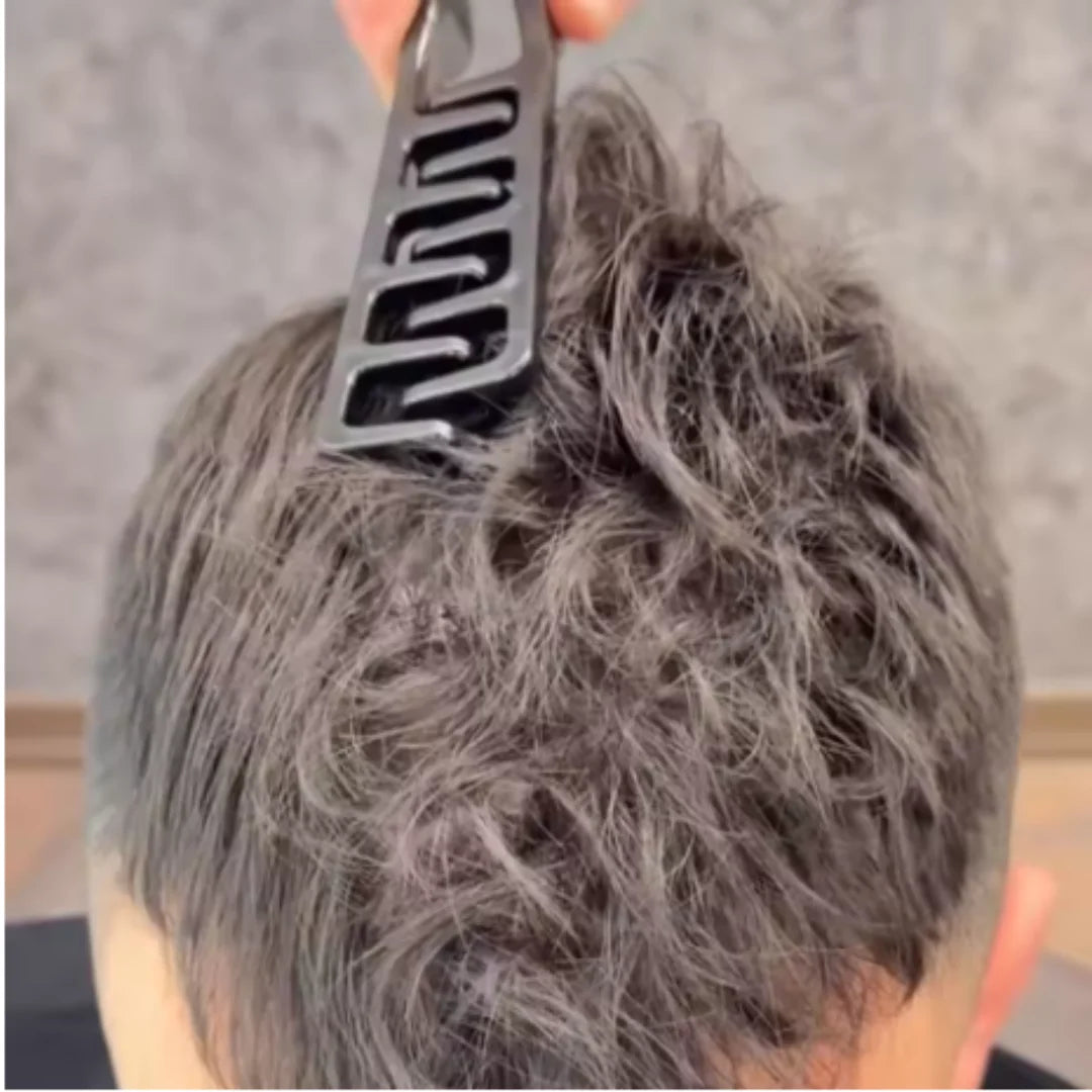 V-Form Volumen-Kamm – Haar-Styling-Tool für Pony, Quiff & Volumen | Faltbar, für Damen & Herren