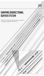 Möbelbeschläge in Sondergröße, Schlafzimmer, Aluminium, eingebetteter Kleiderschrank, Platzierungstür, koplanare Dämpfung, Schiebesystem