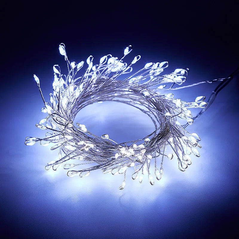 3/6/9M USB Power LED Feuerwerkskörper Lichterketten Fernbedienung Girlande Lichterkette für Hochzeit Party Garten Weihnachtsdekoration