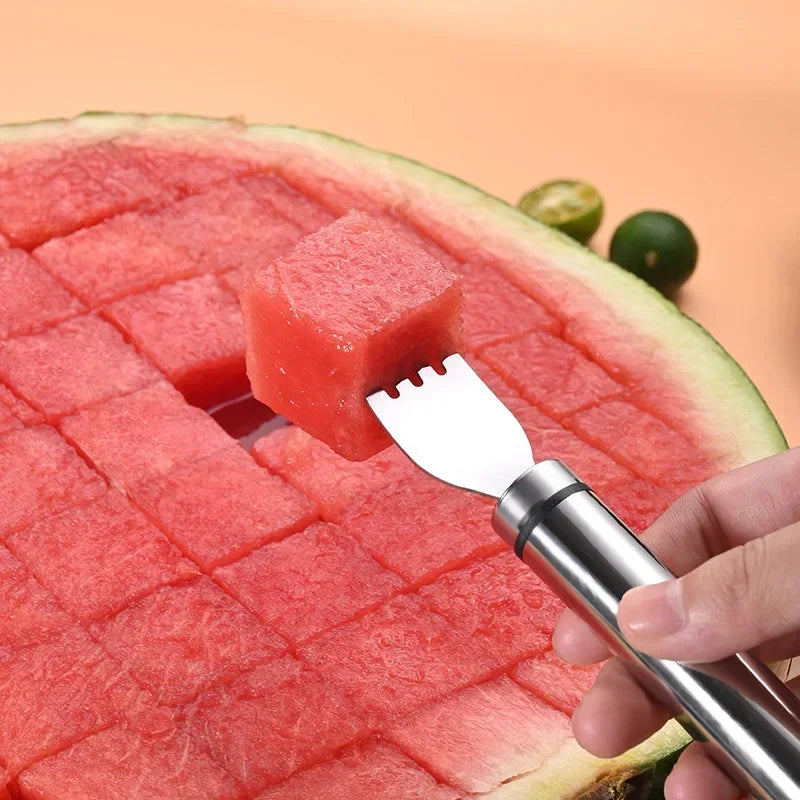 Windmühlen-Wassermelonenschneider aus Edelstahl – Obstteiler für Wassermelone, Honigmelone & mehr