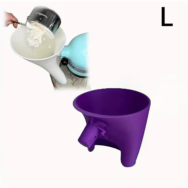 Mehltrichter für KitchenAid Artisan KSM150 5L – ABS, Spritzschutz, 2 Größen, 5 Farben
