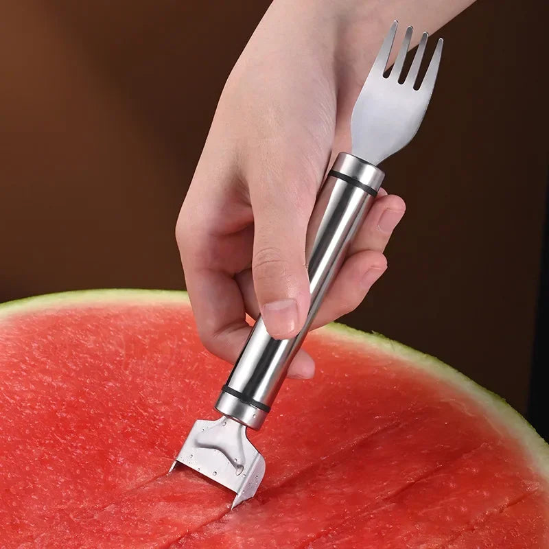 Windmühlen-Wassermelonenschneider aus Edelstahl – Obstteiler für Wassermelone, Honigmelone & mehr