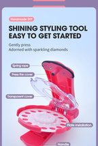 Magie Blingbling Mädchen Haar Diamant Bohrer Maschine DIY Pretend Play Werkzeug kinder Pädagogisches Spielzeug Kunststoff Diamant Aufkleber Ap...