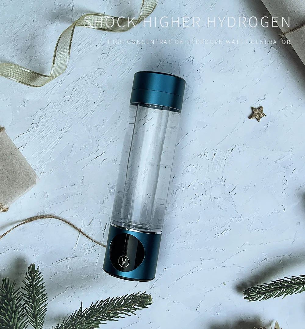 BlueVida Neue Nano-Wasserstoff-Wassergeneratorflasche der 8. Generation DuPont SPE/PEM-Wasserhydrogenator mit H2-Inhalator-Touch-Taste