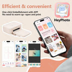 HPRT CP4100 Bluetooth Fotodrucker – 300DPI, 10x15cm, Thermosublimation, AR-Fotos, EU/US