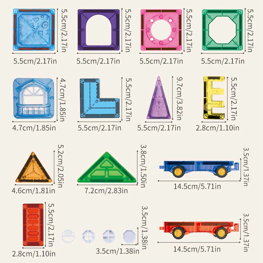 Magnetische Fliesen für Kinder im Alter von 3–5 Jahren, 4–8 Magnetspielzeug für 3 4 5 6 7 8+ Jahre alte Jungen, Mädchen, Kleinkinder, magnetische Bausteine, Vorschule
