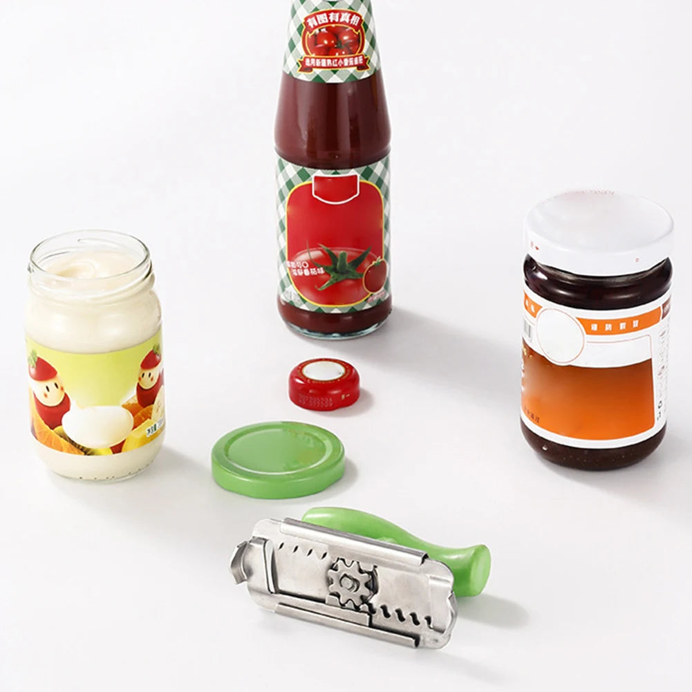 1/2pcs verstellbarer Multifunktions-Flaschen verschluss öffner Edelstahl deckel vom Glas öffner Schraube Dosenöffner für Küchengeräte