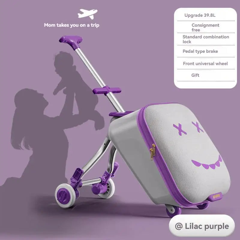 Cartoon Kinder Trunk, fahrbare Reisetasche