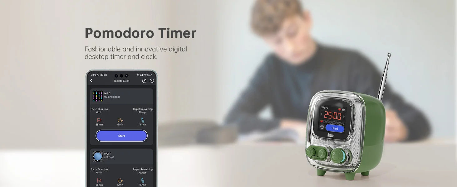 Divoom T- Santooo-2 Mini Retro White Noise Lautsprecher