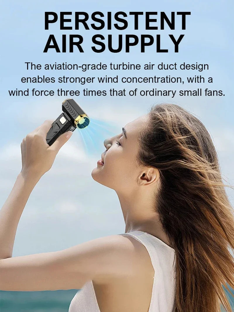 Xiaomi 400000 U/min Violent Fan Leistungsstarkes elektrisches Gebläse Tragbarer Staubreiniger Typ C Aufladung 53 m/s Bürstenloser Turbo-Jet-Lüftergebläse