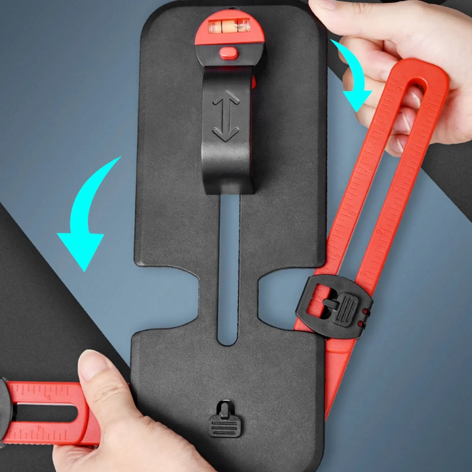 Bilderaufhänger-Werkzeug, Bilderaufhänger-Werkzeug, Fotorahmen, hängendes Nivellierwerkzeug mit Wasserwaage für die Dekoration, Werkzeug zum Nivellieren von Bildern