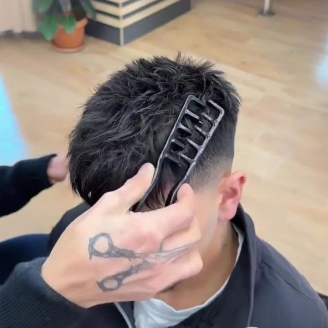 V-Form Volumen-Kamm – Haar-Styling-Tool für Pony, Quiff & Volumen | Faltbar, für Damen & Herren