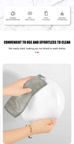 Magisches Reinigungstuch, Mehrzweck-Reinigungstuch aus Draht, innovatives Geschirrnetz, Handtuch für das Geschirrspülgitter in der Küche