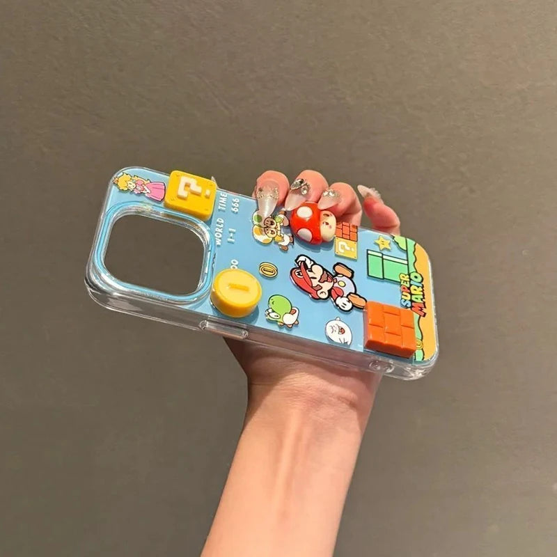 3D Cartoon iPhone Hülle – Niedliche Acryl Handyhülle für iPhone 7 bis 17 Pro Max | Potdemiel