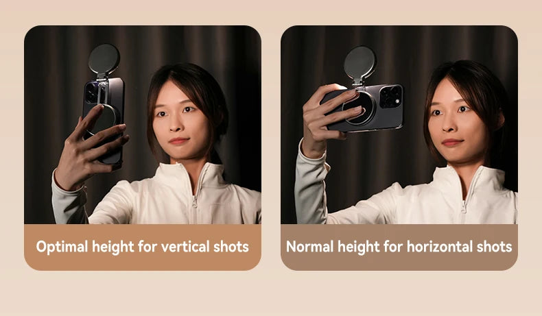 TELESIN- Smartphone Magnetisches Fülllicht, Mini-Selfie-Licht
