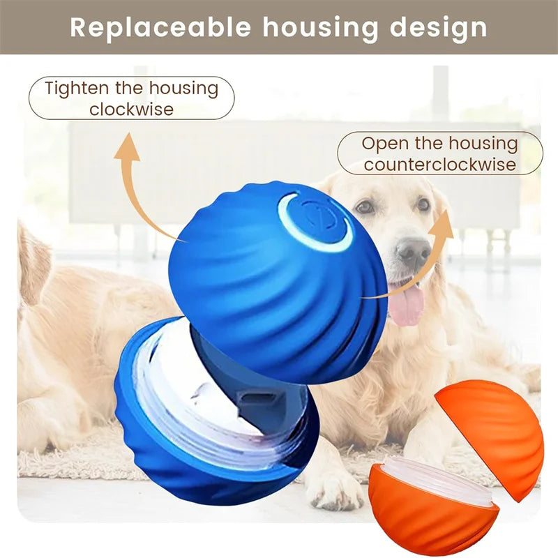 Intelligenter Hundespielzeugball, elektronisch, interaktiv, Haustierspielzeug, beweglicher Ball, USB, automatisch bewegend, springend, für Welpen, Weihnachtsgeschenk, Katzenprodukt