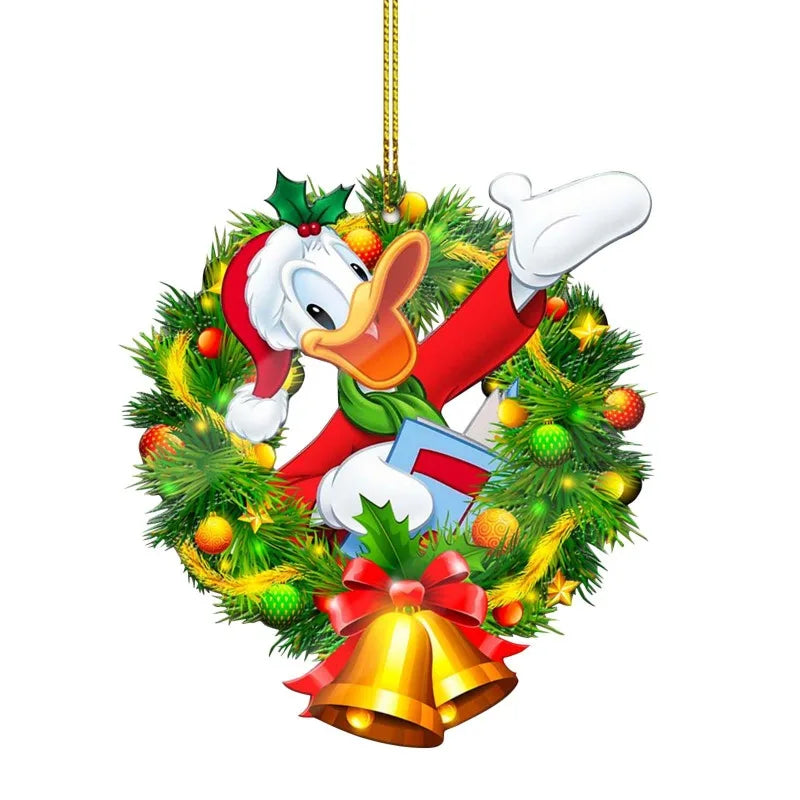 19 teile/satz Mickey Minnie Weihnachten Baum Hängen Ornament Nette Mickey Maus Auto Rucksack Dekoration DIY Party Wohnkultur Kind Geschenk