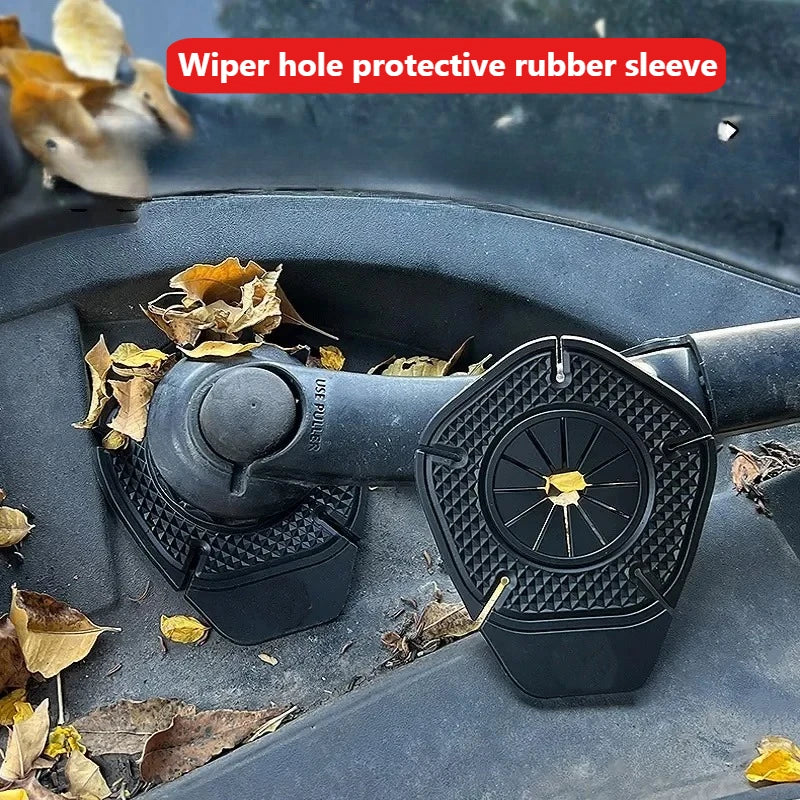 Auto Wischer Loch Schutzhülle, Scheibenwischer Schutz Abdeckung, Universal Staubdichte Abdeckung, Blattsichere Wischer Basis Staub Abdeckung