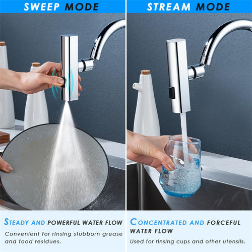 Robinet de cuisine cascade anti-éclaboussures, buse rotative universelle, rallonge multifonctionnelle pour robinet d'eau, gadgets de cuisine