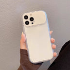 Transparente iPhone Hülle mit Spiegel, Standfunktion & Lanyard